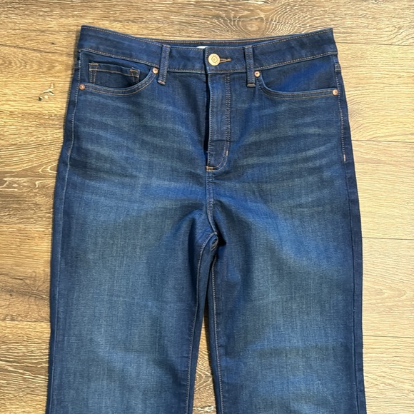 Lauren Conrad Blue Jeans Super High Rise Flare 12S 12 Short Petite - Picture 4 of 8